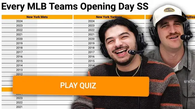 'Video thumbnail for Can we name every teams' opening day Shortstop since 2010? (MLB Sporcle)'