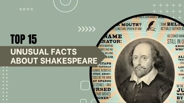 Video thumbnail for Top 15 Unusual Facts About Shakespeare