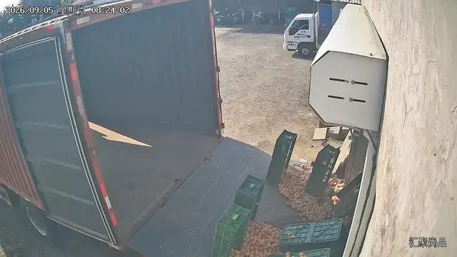 Video thumbnail for Crates of Eggs Fall from Truck Tail Lift in Shandong