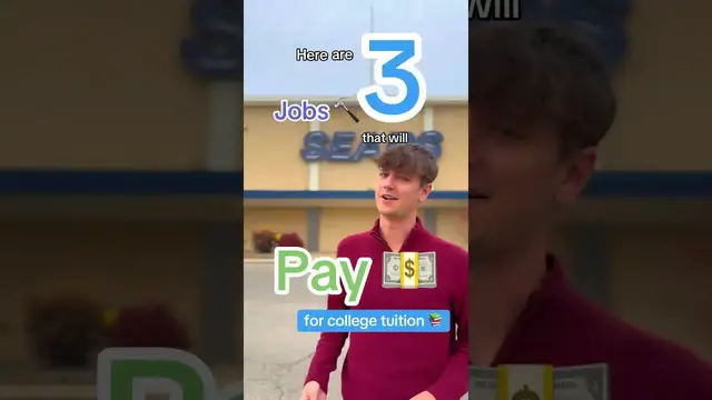 'Video thumbnail for These jobs will PAY for your college tuition…'