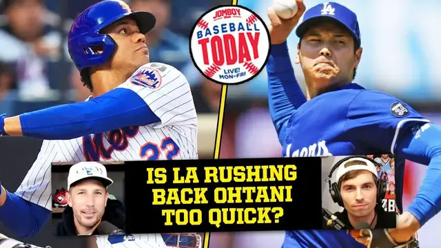 'Video thumbnail for Are the Dodgers rushing Shohei Ohtani back too quick? | Baseball Today'
