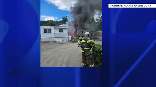 Video thumbnail for Fire at Putnam County mobile home park leaves several displaced