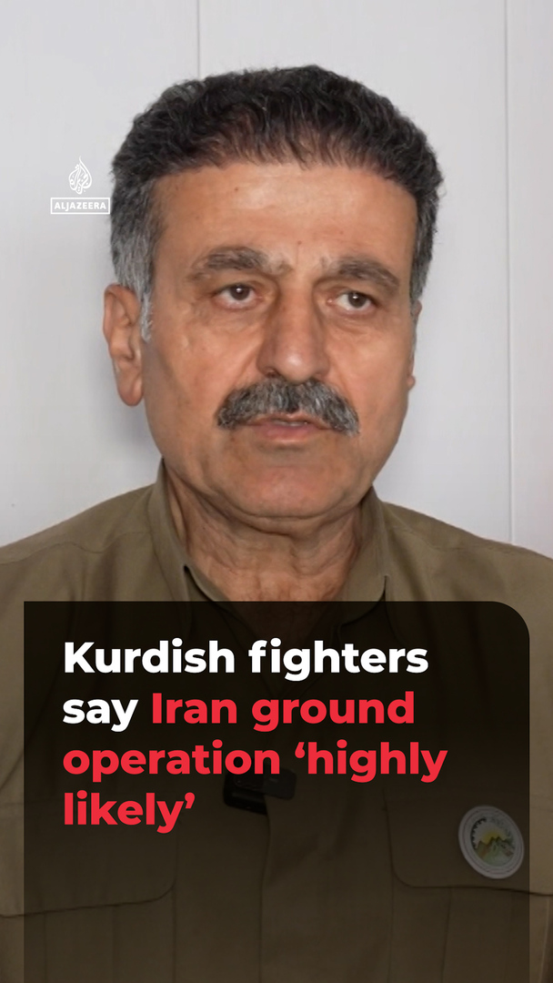 Video thumbnail for Kurdish fighters say Iran ground operation ‘highly likely’