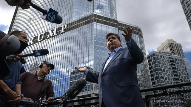 'Video thumbnail for The long history of issues between Trump and the Pritzker family'