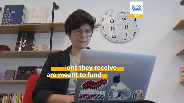 Video thumbnail for Wikipedia signs deals with Amazon, Meta, Microsoft, saying AI firms should pay 'fair share'