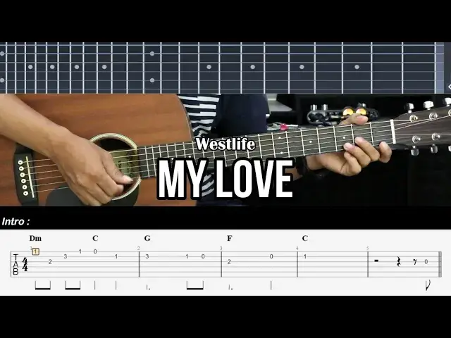 Video thumbnail for My Love - Westlife | EASY Guitar Lessons TAB for Beginners - Guitar Tutorial