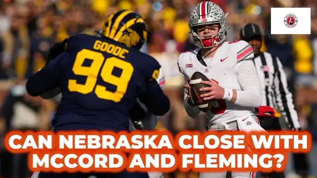 'Video thumbnail for Can Nebraska football close with Kyle McCord and Julian Fleming?'