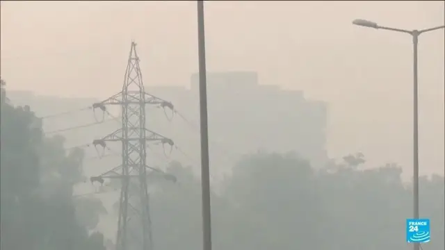 'Video thumbnail for India sees rare protest over pollution: Dozens arrested in New Dehli'