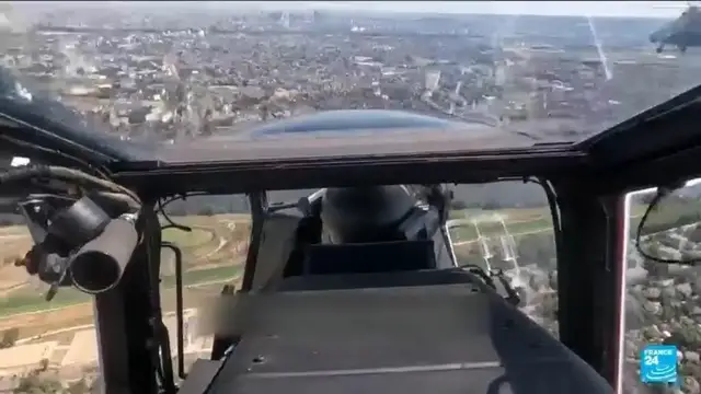 Video thumbnail for France's combat helicopters train ahead of Bastille day parade