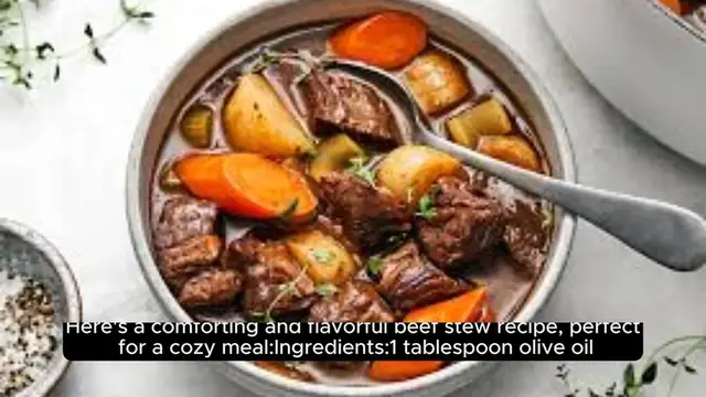 Video thumbnail for Beef stew recipe