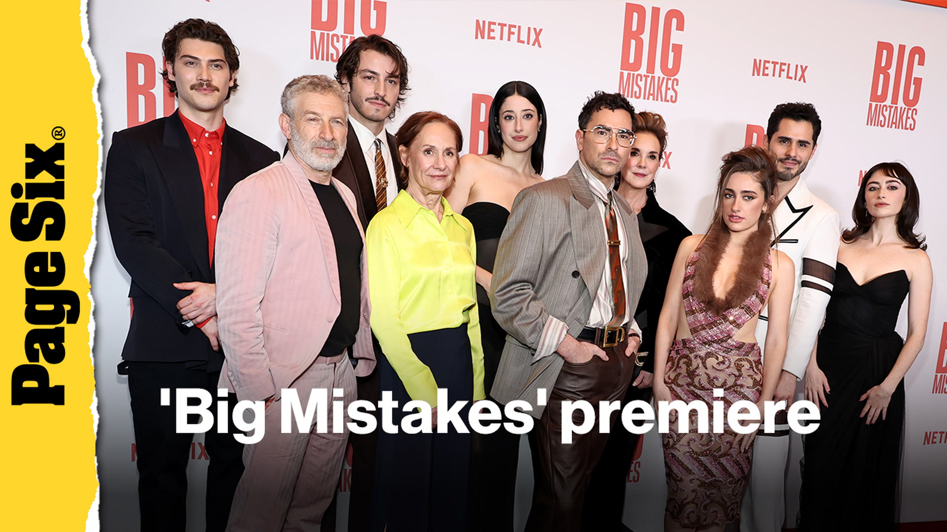 Video thumbnail for Dan Levy, Rachel Sennott, Jack Innanen, Taylor Ortega and more attend 'Big Mistakes' premiere