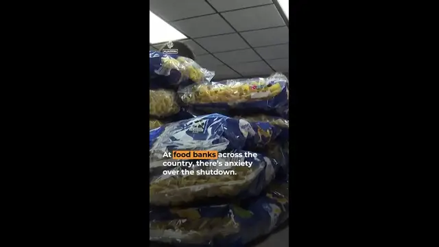 'Video thumbnail for Longest ever US gov't shutdown leaves millions without pay or food aid'