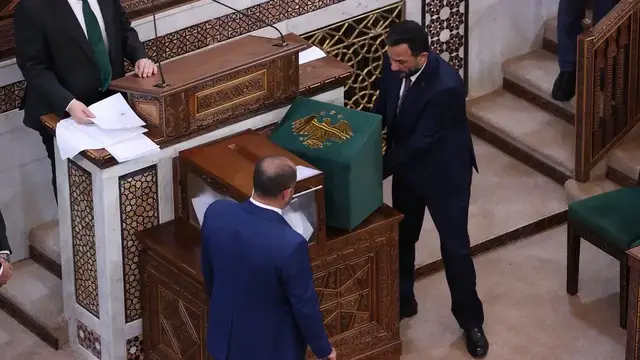 Video thumbnail for Syria: Syria's new parliament elects Abdul Hamid al-Awak speaker.