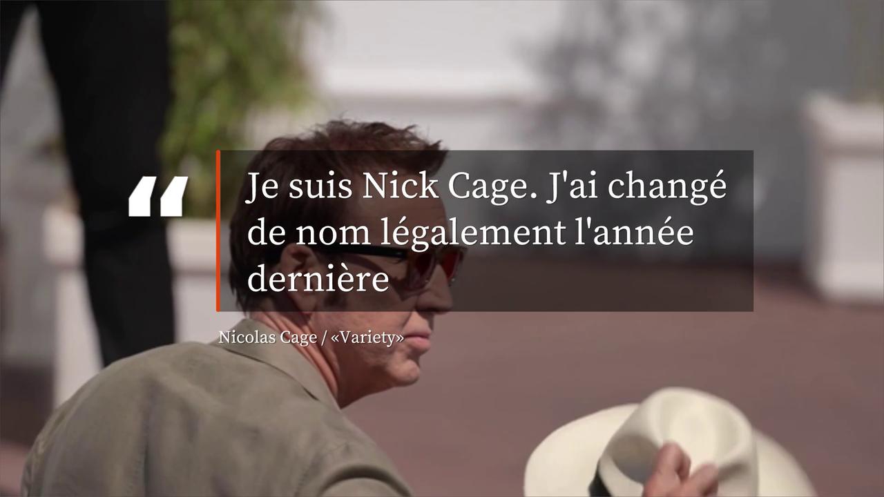 Video thumbnail for Nicolas Cage explique pourquoi il a changé de nom.