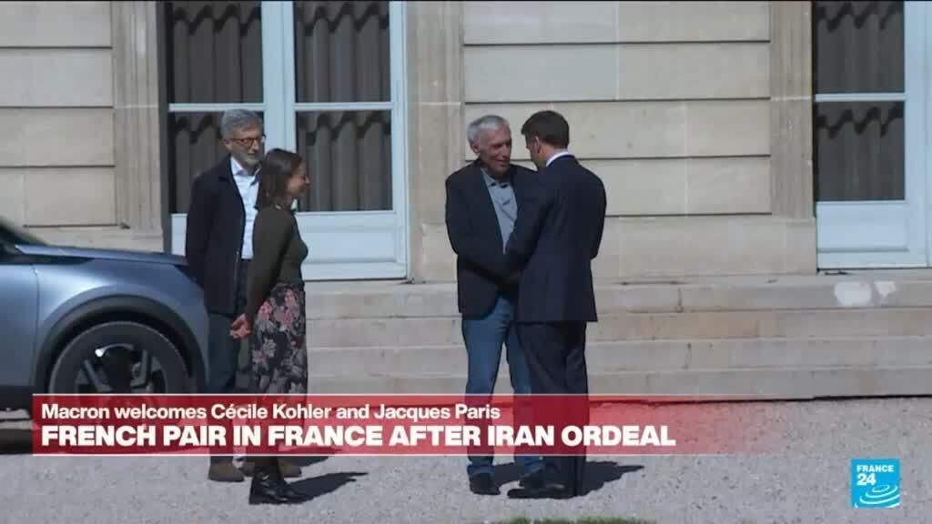 Video thumbnail for Macron greets French pair back in Paris after 'terrible ordeal' in Iran