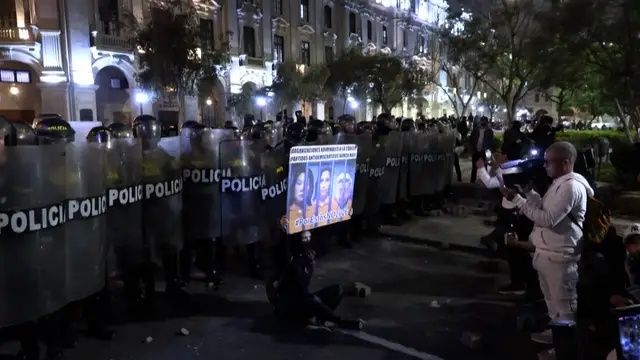 'Video thumbnail for Peru's Gen Z protesters clash with police in Lima'
