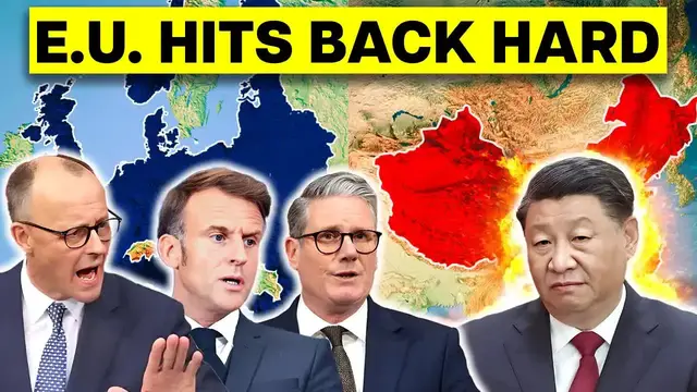 Video thumbnail for business basics: china trade war - europe & us clash with beijing over tariffs, trade deficit & geopolitics