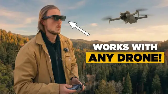 Video thumbnail for GAME CHANGER for Flying Drones | Rayneo Air 4 Pro AR Glasses