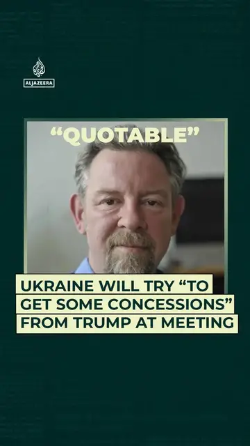 Video thumbnail for Ukraine will try “to get some concessions” from Trump at meeting