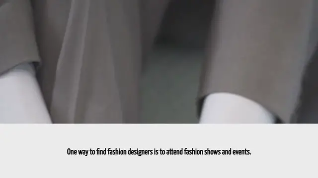 Video thumbnail for How To Find Fashion Designers