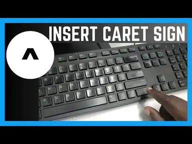 'Video thumbnail for How To Enter Caret ^ Symbol On A Document | Keyboard Symbols'