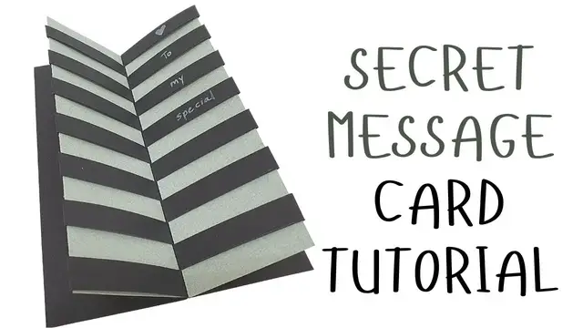 Video thumbnail for Secret Message Card Tutorial
