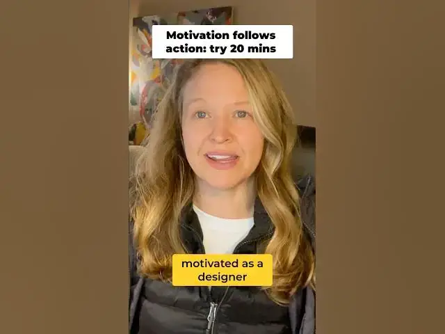 Video thumbnail for Designer Motivation Secret: The 20-Minute Rule #shorts