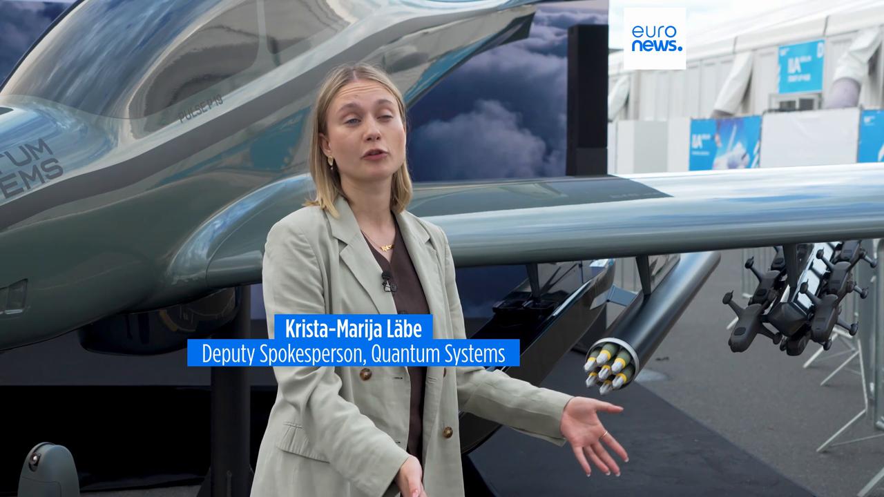 Video thumbnail for ILA Berlin: Fighter jets still fly but drones dominate the conversation