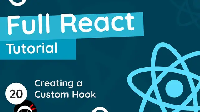 Video thumbnail for Full React Tutorial #20 - Making a Custom Hook