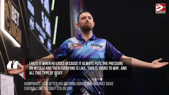 Video thumbnail for Luke Humphries disappointed that rival Luke Littler suffered an early exit at the World Grand Prix