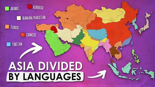 Video thumbnail for What If Asian Countries Were Divided By Language?