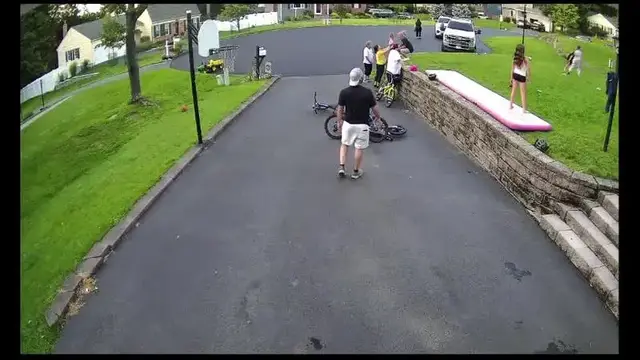 Video thumbnail for Dad Takes Hilarious Driveway Soccer Fail to the Face