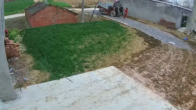 Video thumbnail for Tractor Rider Gets Stuck Between Tractor and Trailer!