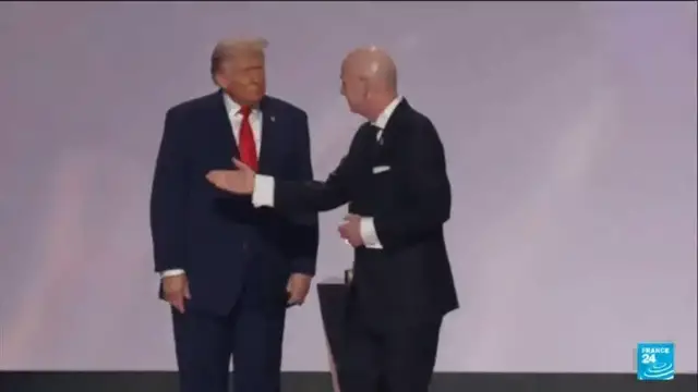 Video thumbnail for 2026 FIFA World Cup: Contenders plot path to glory after Trump steals show at draw