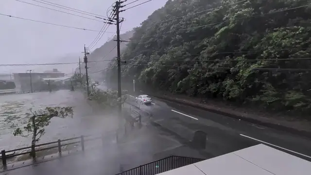 Video thumbnail for Japan: Typhoon Dolphin Brings Strong Winds and Heavy Rain to Amami and Okinawa 5.
