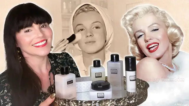 Video thumbnail for I tried Marilyn Monroe's 1950s Skincare routine for a week