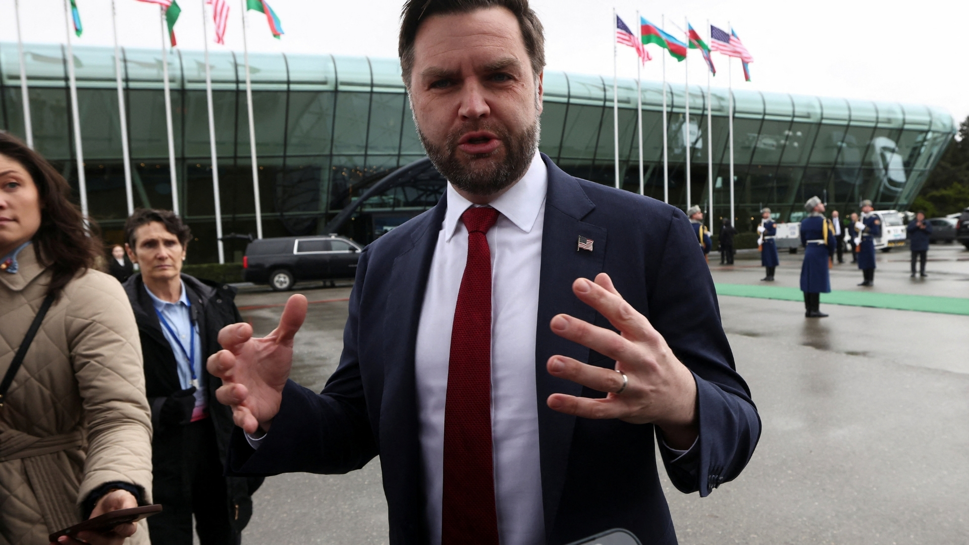 Video thumbnail for US Vice President faces Iran dilemma: Conflict exposes differences with Trump