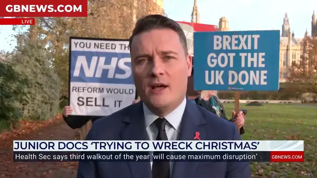 Video thumbnail for WATCH: BMA members branded 'juvenile delinquents' by Wes Streeting ahead of fresh strike action