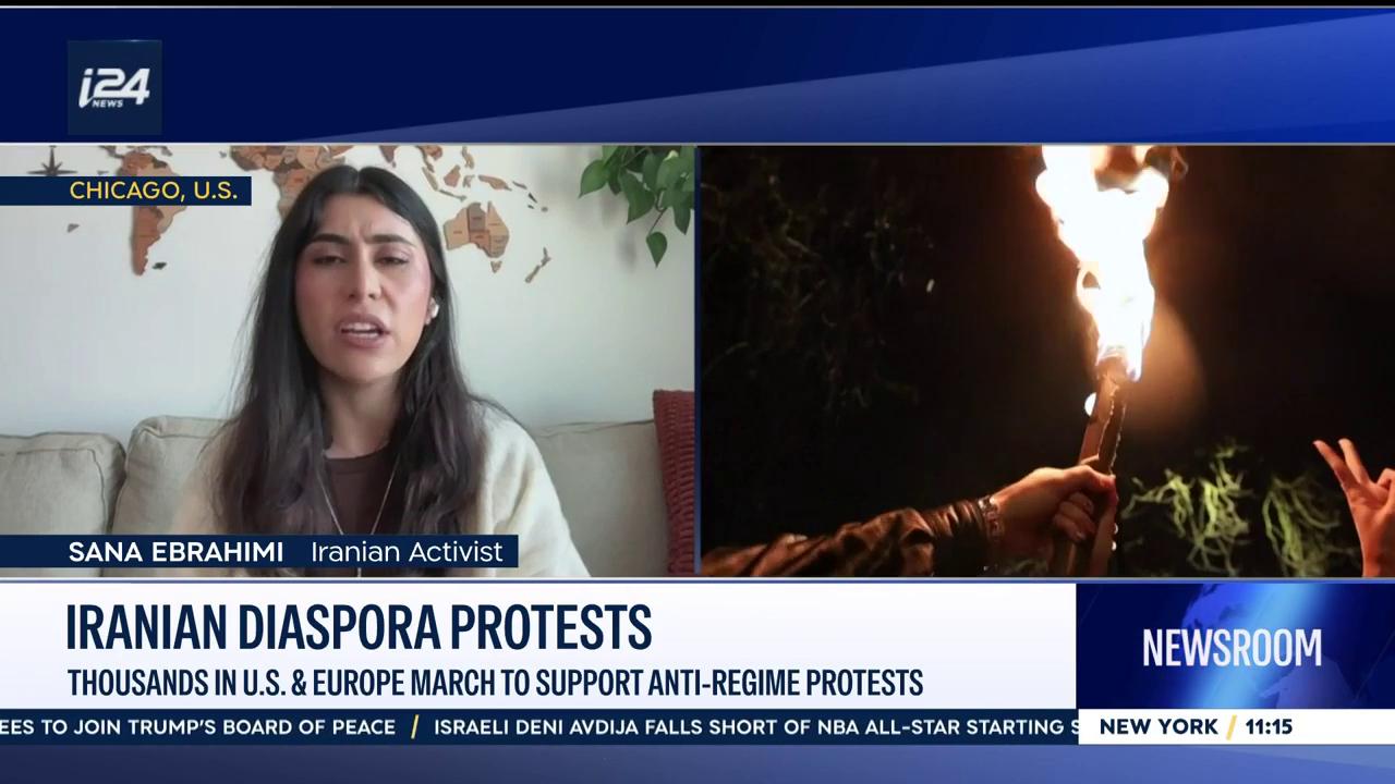 Video thumbnail for Iran anti-regime protests. Pres.: Attack on Khamenei means 'full-scale war' with nation