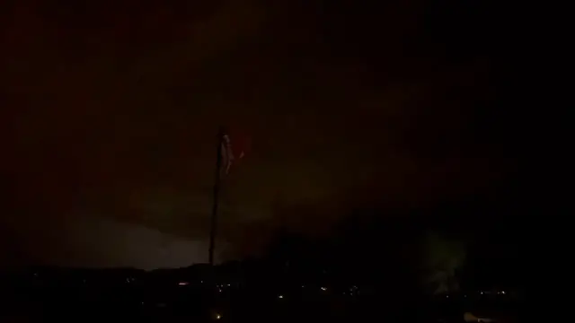 Video thumbnail for US: Continuous Lightning Lights Up Tucson Night Sk.