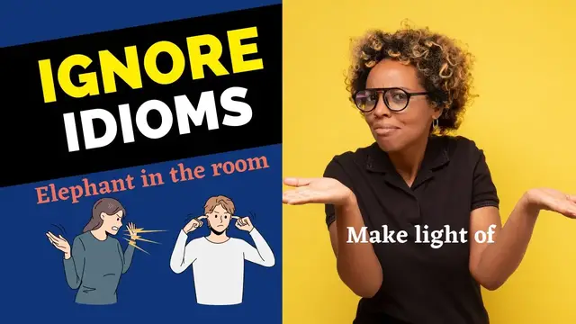 Video thumbnail for 10 English Ignore Idioms || Spoken English || ESL Advice