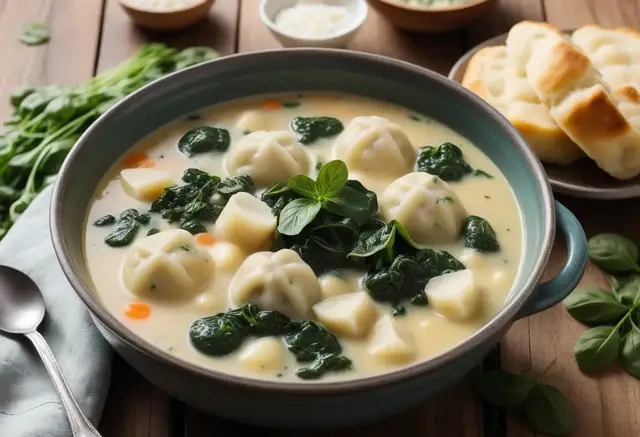 Video thumbnail for Creamy Gnocchi Soup Recipe