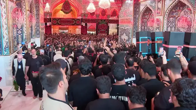 Video thumbnail for Iraq: Arbaeen commemorations continue in Iraq’s Karbala.