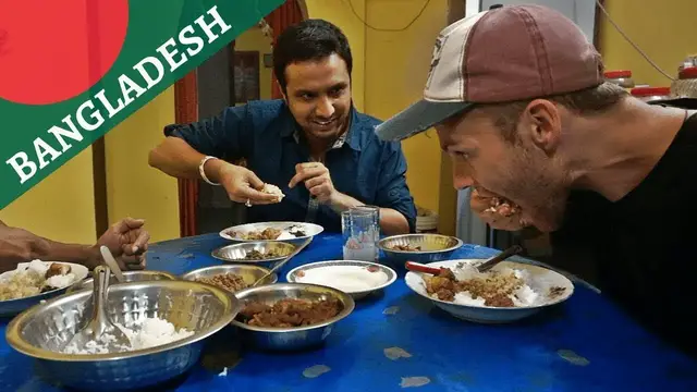 'Video thumbnail for TOURIST EATS BANGLADESH FOOD'