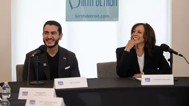 Video thumbnail for Harris hits campaign trail with El-Sayed as some other Democrats keep their distance