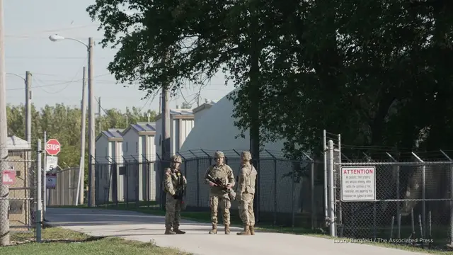 'Video thumbnail for National Guard troops begin protecting federal property in Chicago'