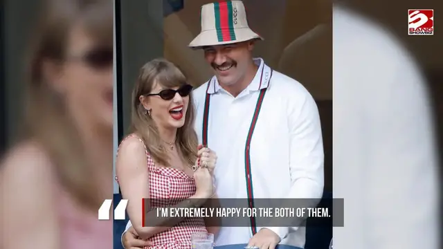 Video thumbnail for Travis Kelce's childhood friend praises 'timeless' wedding