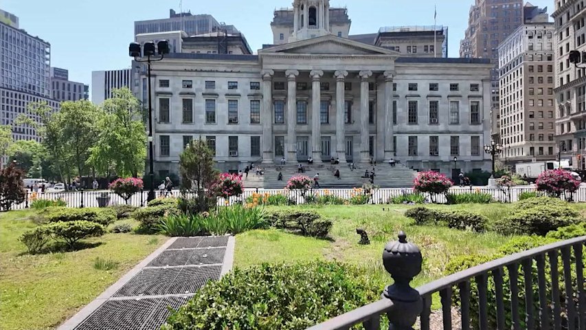 Video thumbnail for Columbus Park renovations face parking lot problem in Downtown Brooklyn