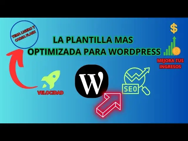 'Video thumbnail for LA MEJOR PLANTILLA PARA WORDPRES 🚀 +  VELOCIDAD = TEMA PARA SEO 😱'