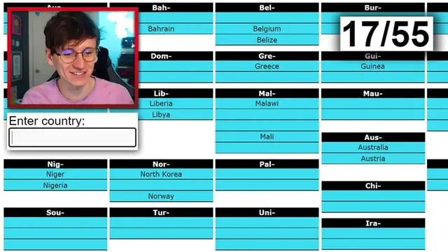 'Video thumbnail for Name EVERY Country 3 Letter Combination!'